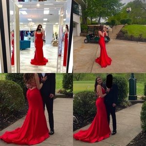 Red prom dress